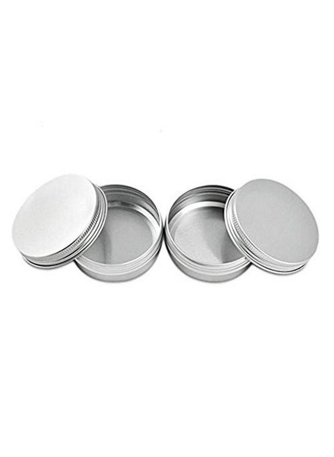 ASTRQLE - 12 Pcs 5 Ml 0.17Oz Small Ounce Empty Silver Aluminum Tins Metal Steel Jar Cans Sample Cosmetic Containers Slip Slide Bottle Box With Twist Cover For Salves Make Up Eye Shadow Powder Lip Balm - Image 1