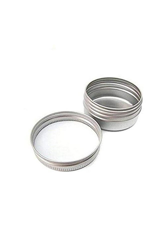 ASTRQLE - 12 Pcs 5 Ml 0.17Oz Small Ounce Empty Silver Aluminum Tins Metal Steel Jar Cans Sample Cosmetic Containers Slip Slide Bottle Box With Twist Cover For Salves Make Up Eye Shadow Powder Lip Balm - Image 1