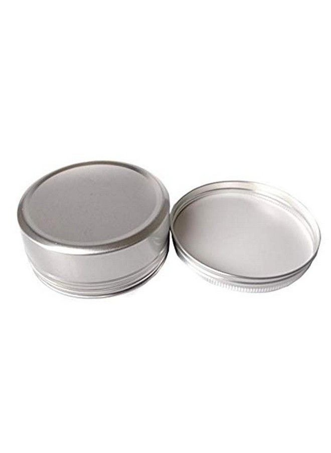 ASTRQLE - 12 Pcs 5 Ml 0.17Oz Small Ounce Empty Silver Aluminum Tins Metal Steel Jar Cans Sample Cosmetic Containers Slip Slide Bottle Box With Twist Cover For Salves Make Up Eye Shadow Powder Lip Balm - Image 1