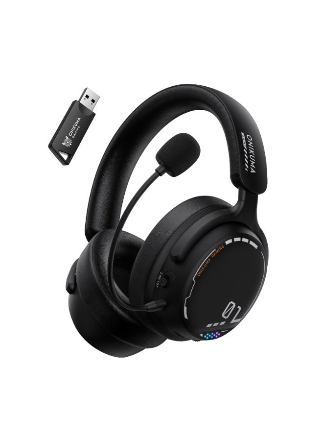 onikuma GT886 Triple Mode  2.4G/Wireless/Bluetooth 5.3Gaming Headset with Mic for PC Gamer - Image 1
