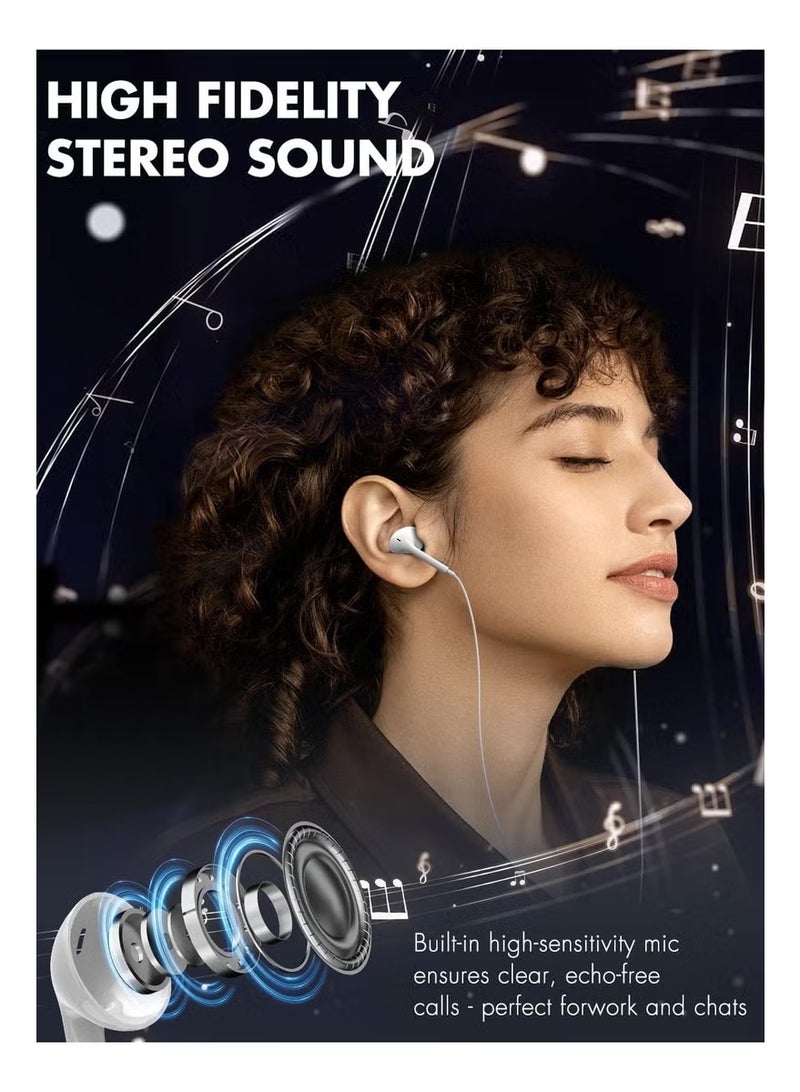 X spring Wired Earphones With Lightning Connector,Wired Ear Buds with Built-in Remote to Control Music, Phone Calls, and Volume - Image 3