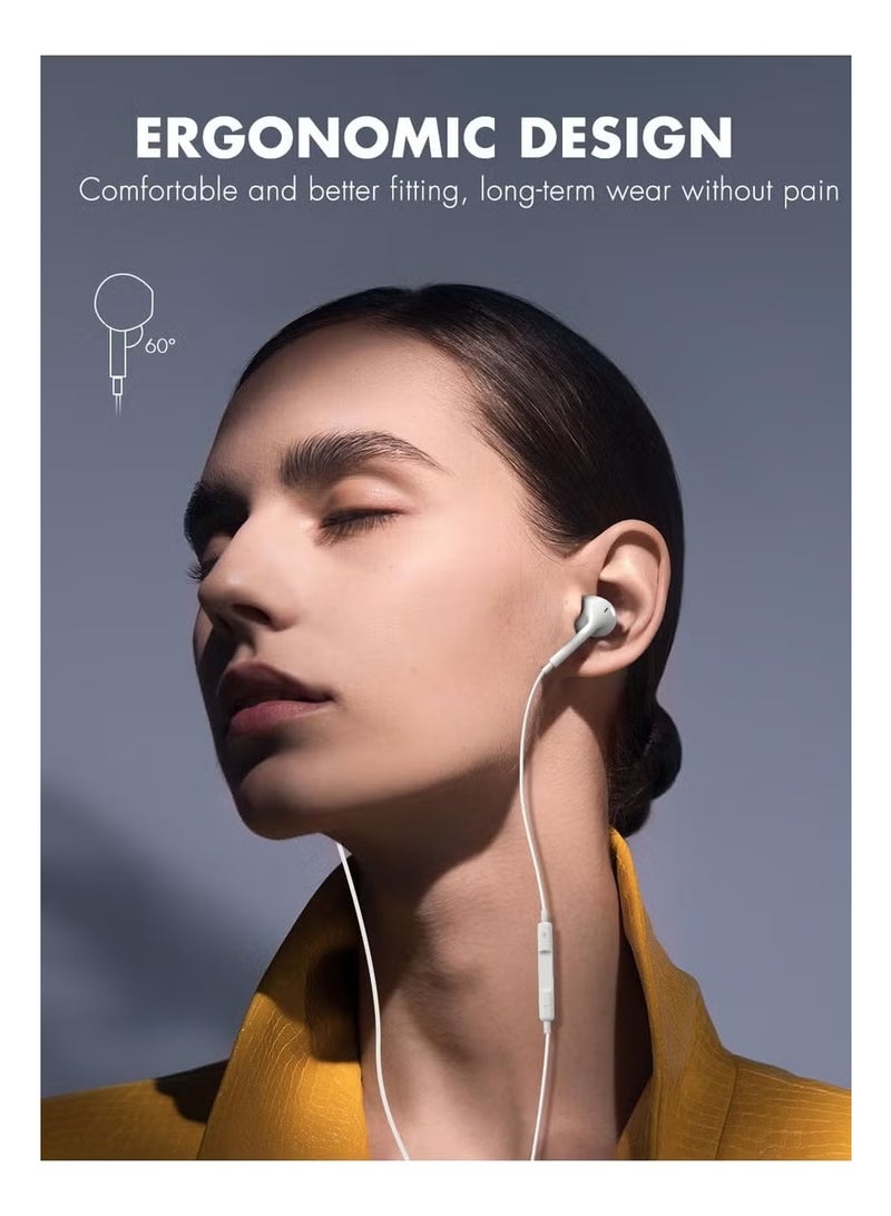 X spring Wired Earphones With Lightning Connector,Wired Ear Buds with Built-in Remote to Control Music, Phone Calls, and Volume - Image 4
