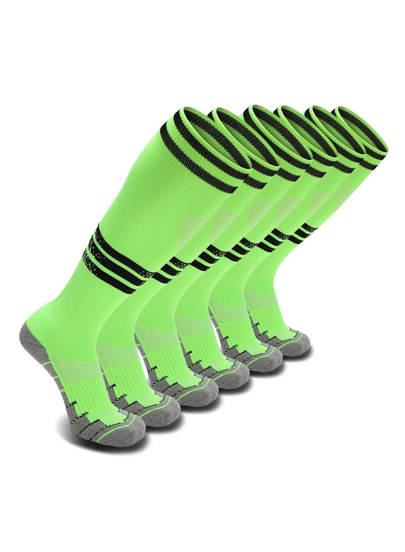 جناح السماء جوارب بيسبول رجالية وكرة قدم وكرة لينة وجوارب طويلة حتى الركبة للجنسين جوارب رياضية لكرة القدم 1/2/3/4 أزواج للشباب والبالغين والرجال والنساء - Image 1