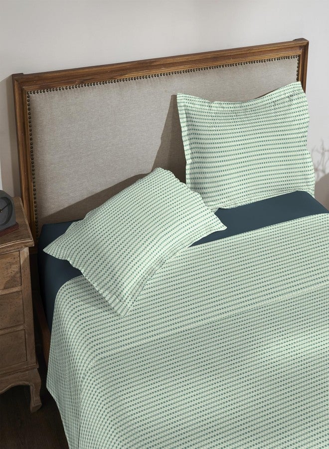 myTrident Shades of Comfort King Bedsheet Sets,180 TC, 100% Cotton bedsheet for Double Bed, Nickle - Image 4