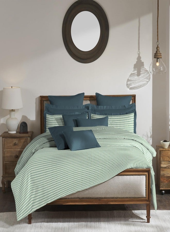 myTrident Shades of Comfort King Bedsheet Sets,180 TC, 100% Cotton bedsheet for Double Bed, Nickle - Image 1