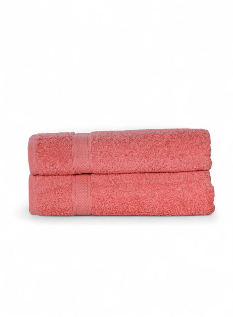 Baltic Linen 100% Cotton Ultra Soft Bath Towel Set, Super Absorbent, Quick Dry And Antibacterial Treatment, 500 GSM Terry-Pack of 2 - Image 1