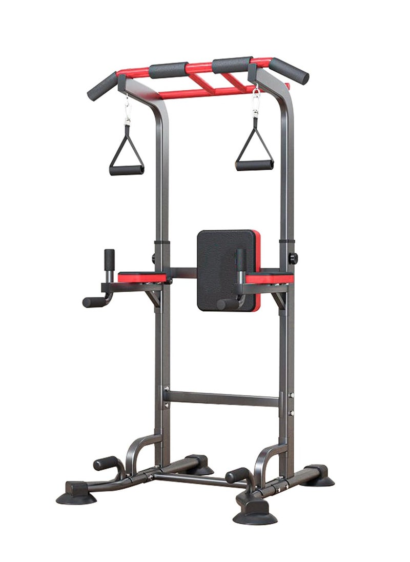 Rightsure - Power Tower, Upgrade Adjustable Multi-Function Pull Up Bar, Power Tower Dip Station with Backrest & Rings, Home Gym Strength Training Fitness Equipment - Image 1