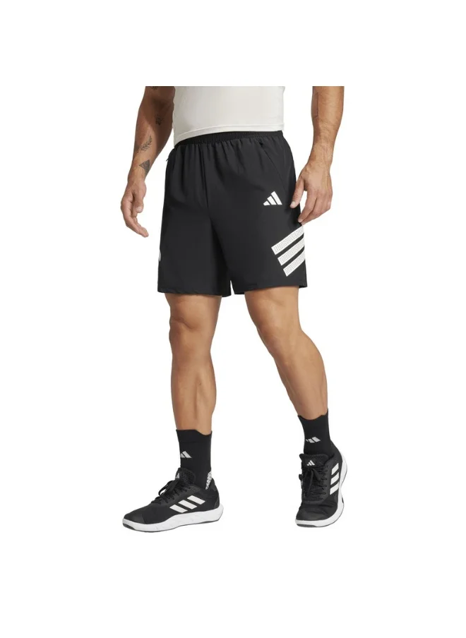 Adidas adidas GYM+ 3S SHORT Black Training SHORTS for Men - XS5"