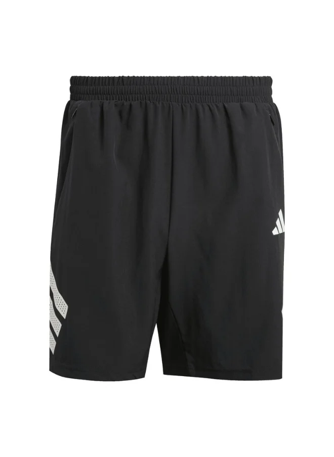 Adidas adidas GYM+ 3S SHORT Black Training SHORTS for Men - XS5"
