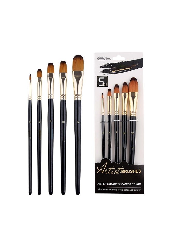 Professional Painting Brush Set Acrylic Oil Watercolors Artist Painting Supplies High Quality White Rod Gouache Nylon 