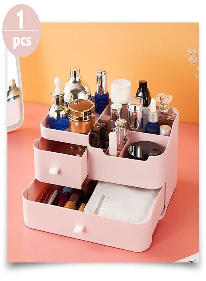 Omdhanu Cosmetic Organiser Makeup Organiser Makeup Storage Beauty Organiser Bathroom Makeup Box with Drawers for Dresser, Bedroom, (Multicolor)(1 Pcs) - Image 5
