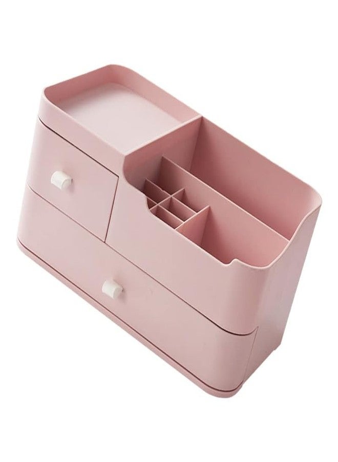 Omdhanu Cosmetic Organiser Makeup Organiser Makeup Storage Beauty Organiser Bathroom Makeup Box with Drawers for Dresser, Bedroom, (Multicolor)(1 Pcs) - Image 1