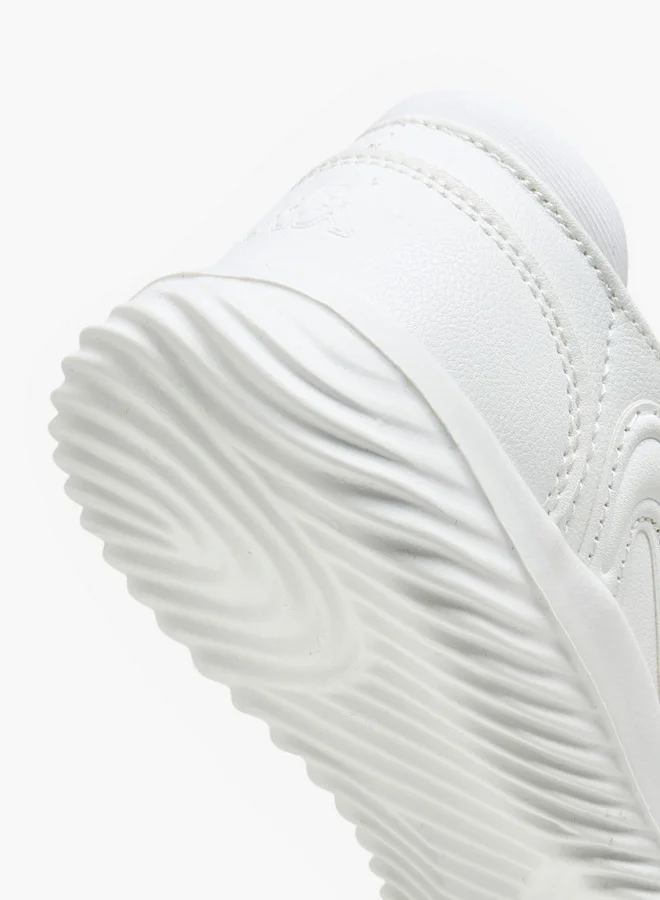 Kappa Girls' Textured School Shoes with Hook and Loop Closure