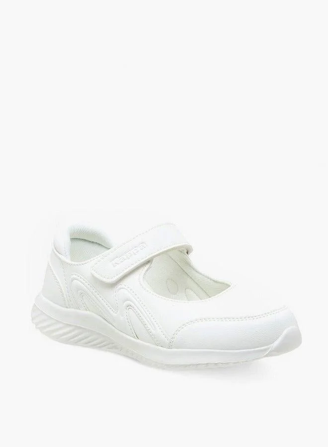 كابا حذاء مدرسي بناتي بنقوش مع إغلاق بشريط لاصق