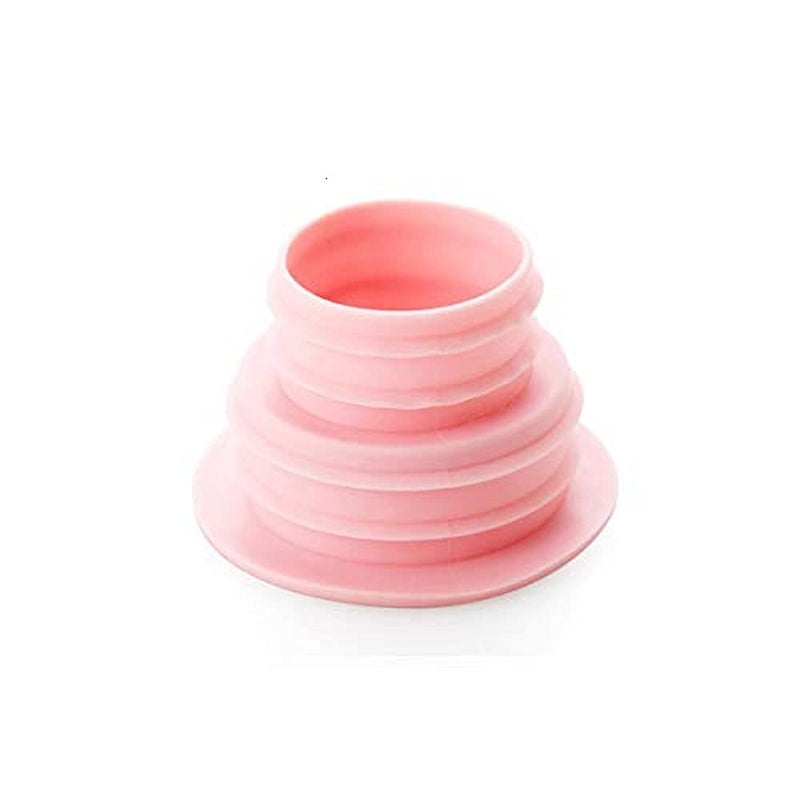 Primetan Silicone Drain Pipe Hose Sealing Plug, Washing Machine Plug Ring Hose Deodorant Sewer Seal Ring Clean Tool for Home Bathroom,Laundry Room,Kitchen,Floor Drain (Random) (Black)  - Image 1