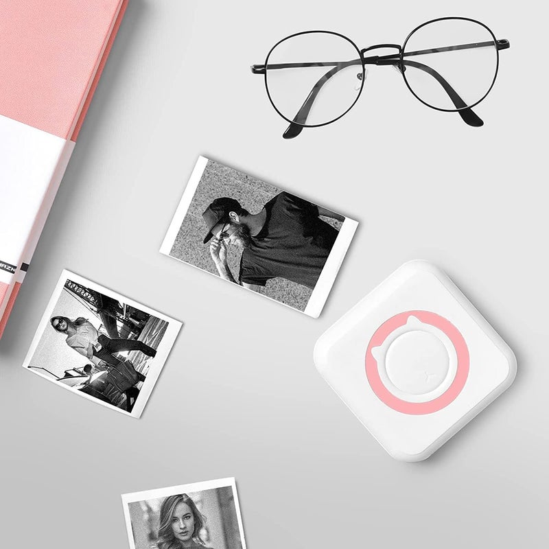 Derovan Vintage-Look Mini Wireless Thermal Label Printer – Handheld Portable Ink-Free Barcode & Sticker Printer for Home, Office & Crafts - Image 4