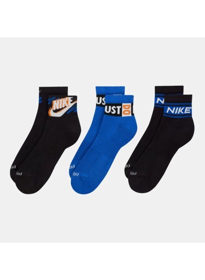 Nike Unisex Nike Everyday Plus Ankle Socks 3-Pair Sport - Image 3