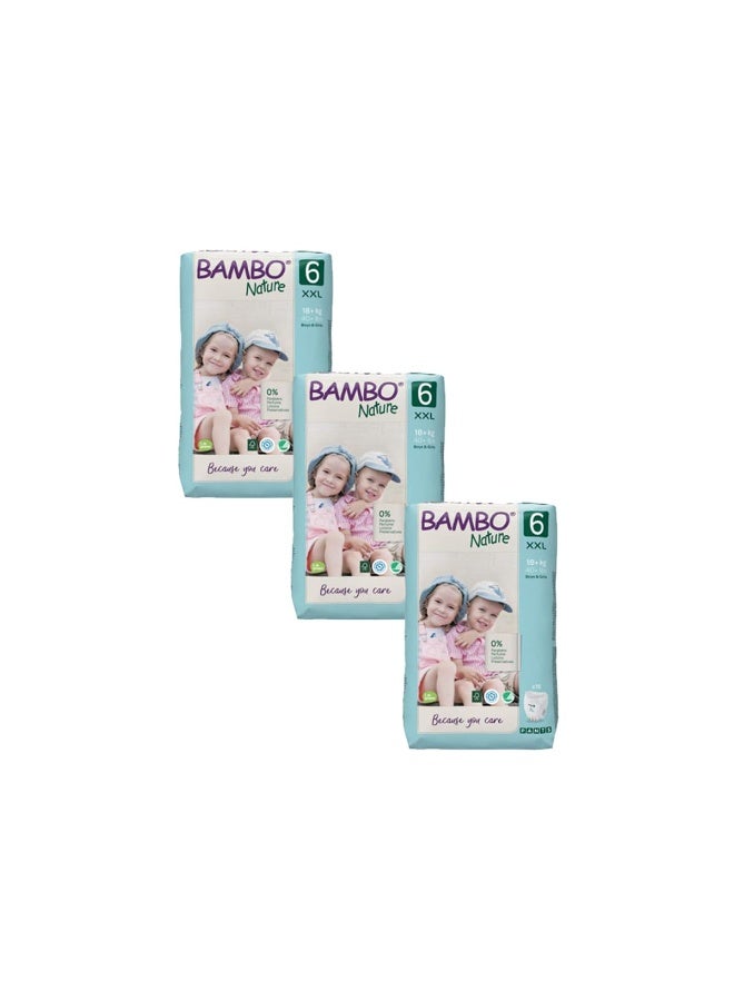 Bambo Nature Premium Baby Pants Diapers for Kids XXL Size (18+ Kgs) - Super Absorbent, Breathable, Extra Soft, Dermatologically Tested, Hypoallergenic Toddler Nappies With Wetness Indicator, 54 Count