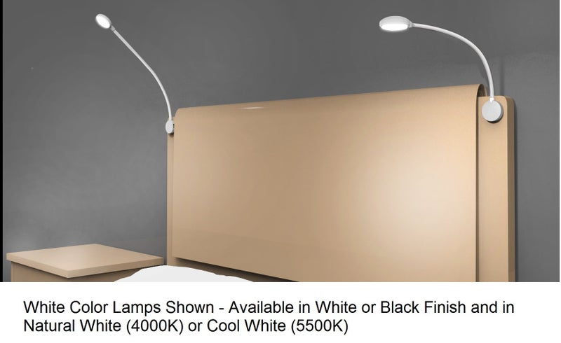 Pilotlights.net Gooseneck 12 Volt Map Light Chart Light - Cool White (5,500K) LED Lamp for Home, Car, Truck, Boat, RV and Aircraft Applications - Image 2