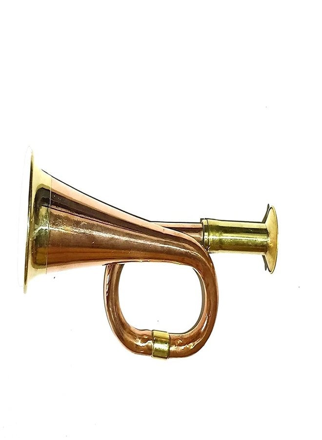 Stotram Pure Brass/Copper Bugle Best Gifts Kids Toys Real Baby Bugle to Play Handicraft Gift 6 Inch,Gold Color - Image 4