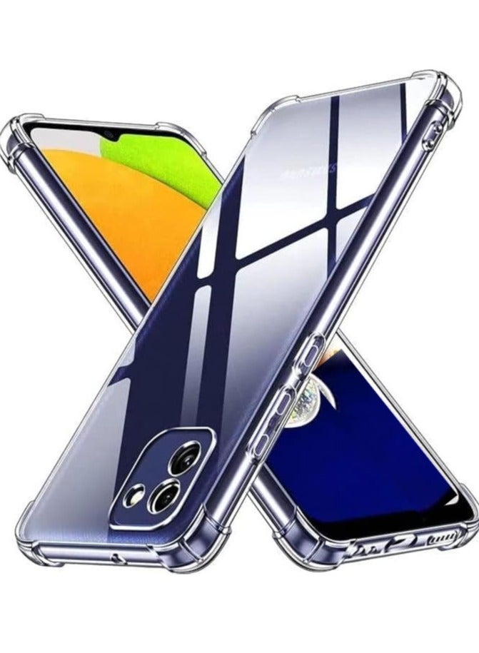 Protective and shockproof cover for the Samsung Galaxy A04 Clear With screen protector - Image 1