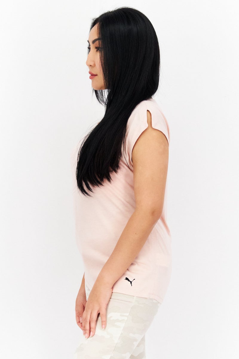 PUMA Women Sportwear Fit Cap Sleeve Training Top, Light Pink - Image 3