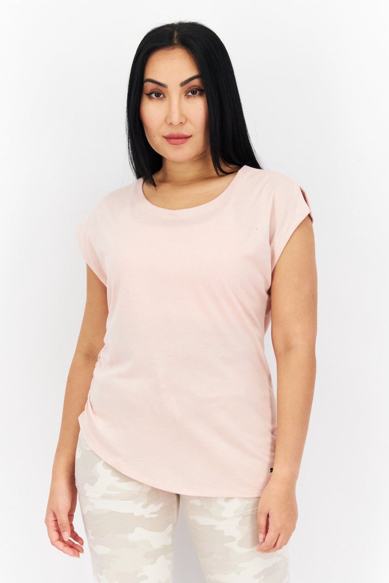 PUMA Women Sportwear Fit Cap Sleeve Training Top, Light Pink - Image 1