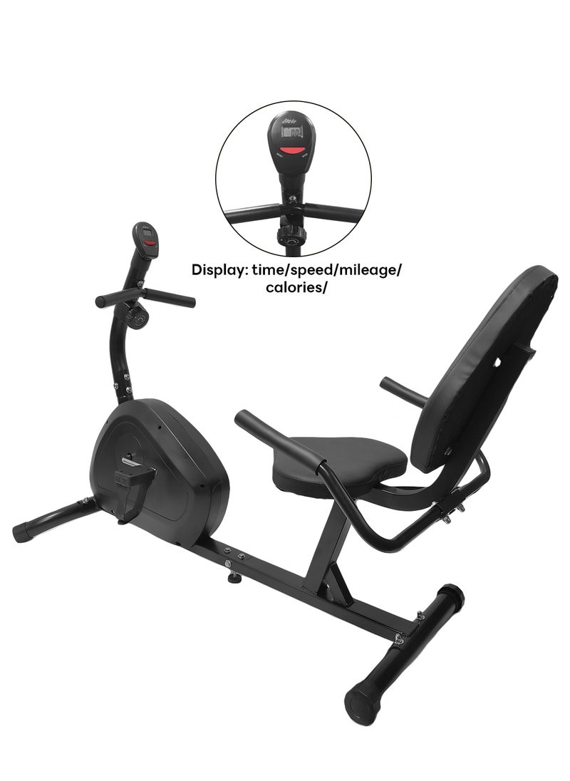 ETG Indoor Home Fitness Equipment, Elliptical Machine, Ultra-Quiet Horizontal Exercise Bike, Time/Speed/Mileage/Calories/Heart Rate - Image 5