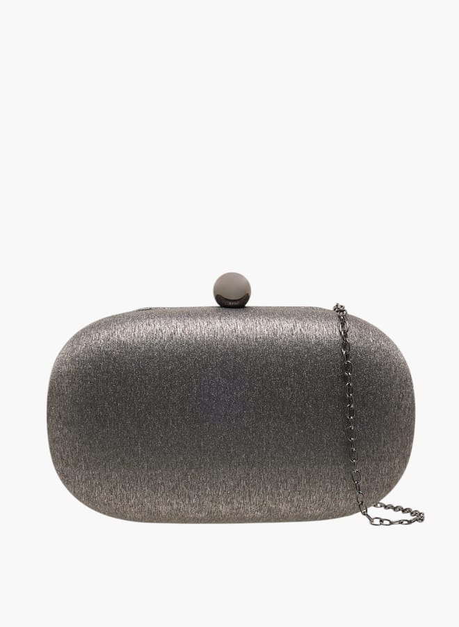 Flora Bella By Shoexpress Women Textured Clutch with Flap Closure and Chain Strap Ramadan Collection - Image 1