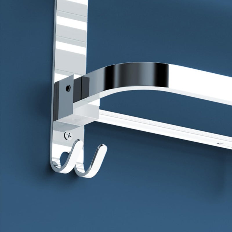 Arena Stainless Steel Bathroom Accessories Set - Wall Mounted Towel Rod and Hangers for Clothes and Wash Basin (24 Inch, Pack of 1) - Image 4