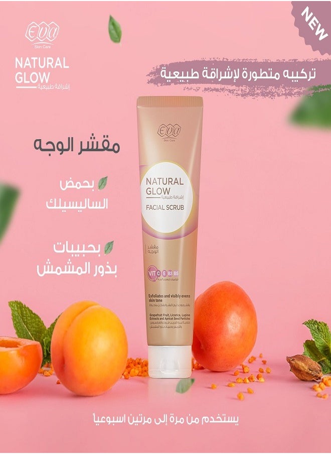 Eva SkinCare Natural Glow Facial Scrub 100ml  - Image 4