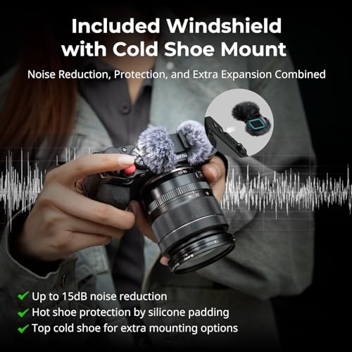 SMALLRIG قبضة يد SMALLRIG X-M5 على شكل حرف L لكاميرا FUJIFILM X-M5، مع لوحة إطلاق سريعة مدمجة لنظام Arca، مقبض جانبي خفيف الوزن من السيليكون، يتضمن واقي رياح مع محول حذاء بارد (أسود) - 4876 - Image 5