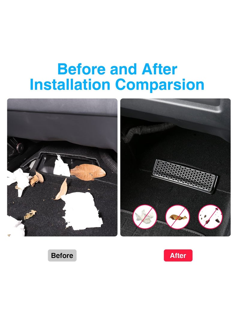 SYOSI Backseat Air Vent Cover for Tesla Model Y, 2 Pack Rear Seat Air Flow Vent Grille Protection Air Condition Outlet Interior Accessories - Image 2