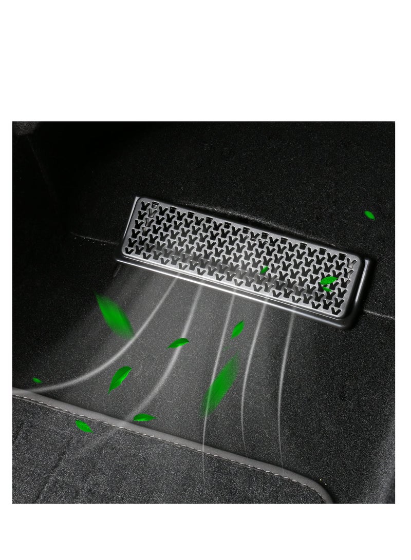 SYOSI Backseat Air Vent Cover for Tesla Model Y, 2 Pack Rear Seat Air Flow Vent Grille Protection Air Condition Outlet Interior Accessories - Image 3