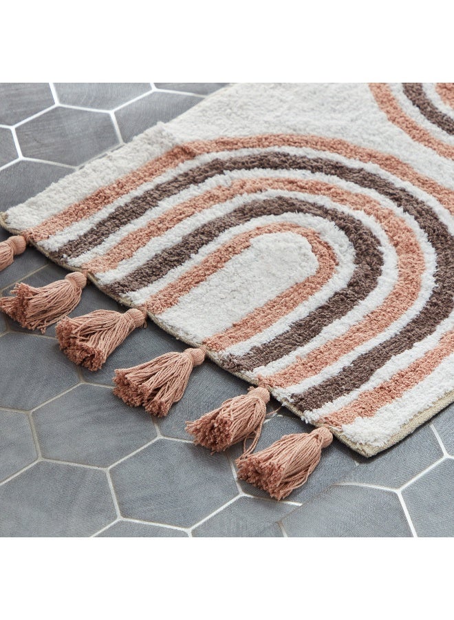 Home Box Milton Rustic Cotton Bath Mat - 50x80 cm - Image 2