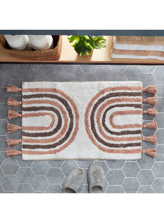Home Box Milton Rustic Cotton Bath Mat - 50x80 cm - Image 1