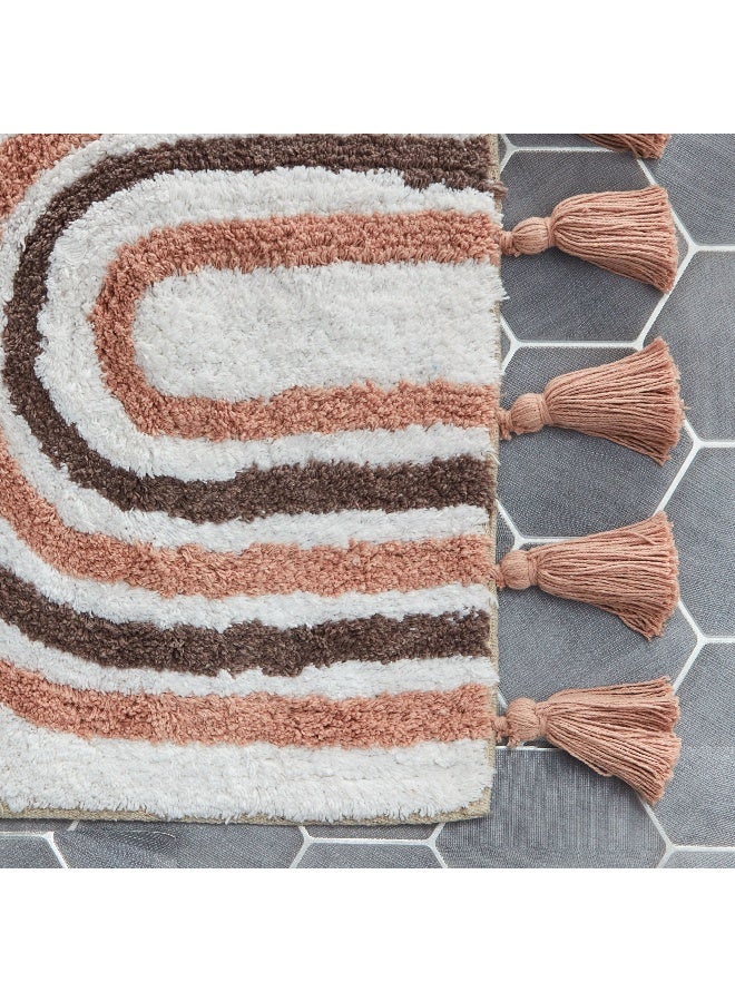 Home Box Milton Rustic Cotton Bath Mat - 50x80 cm - Image 3