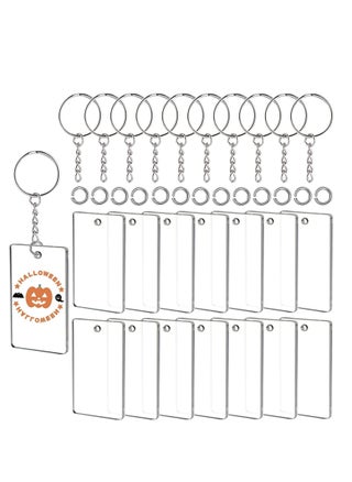 90 Pieces Clear Acrylic Keychain Blanks 2 Inch Round Plastic Transparent Charms Rectangle Circle Blank Disc for Vinyl with 30 Pcs Key Chain Rings DIY Projects and Crafts - pzsku/Z50055474CA6902EB6654Z/45/_/1669994064/5620f8b4-1217-4ef1-ad0e-d38bd0fcf863