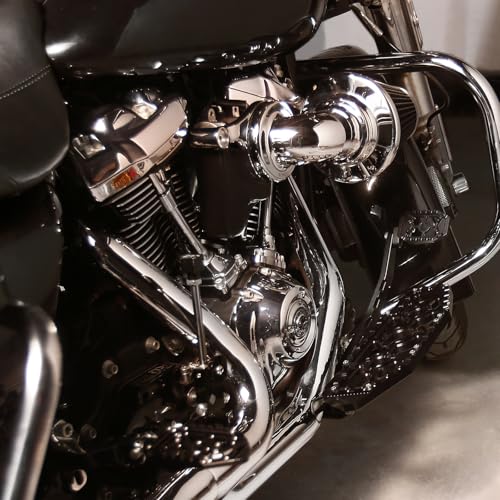 TOPRAMETAL for Harley Touring Floorboards MX Footboards with Gear Brake arm Shifter Levers 20142024 All Black - Image 3