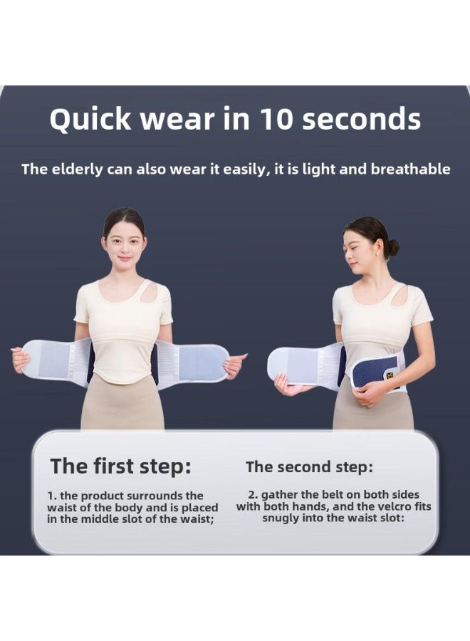 حزام دعم أسفل الظهر - تصميم مريح لتخفيف الألم - دعم الانزلاق الغضروفي وعرق النسا - مقاس كبير جدًا - Image 5