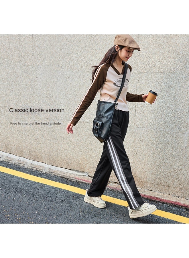 XTEP Fashion Trend】men's And Women's Knit Sports Pants With Classic Side Stripes, Casual Couple's Athletic Trousers - Image 3