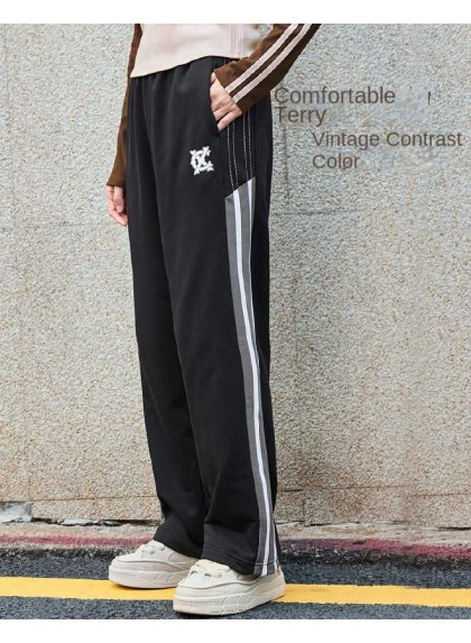 XTEP Fashion Trend】men's And Women's Knit Sports Pants With Classic Side Stripes, Casual Couple's Athletic Trousers - Image 1