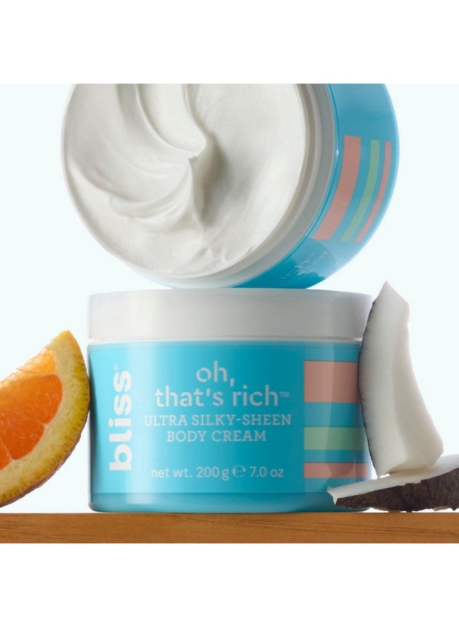 بليس كريم الجسم فائق النعومة واللمعان من Oh, That'S Rich | يمتص على الفور | ينعم ويهدئ البشرة الجافة | خالٍ من البارابين وخالٍ من القسوة | 7.0 أونصة - Image 3