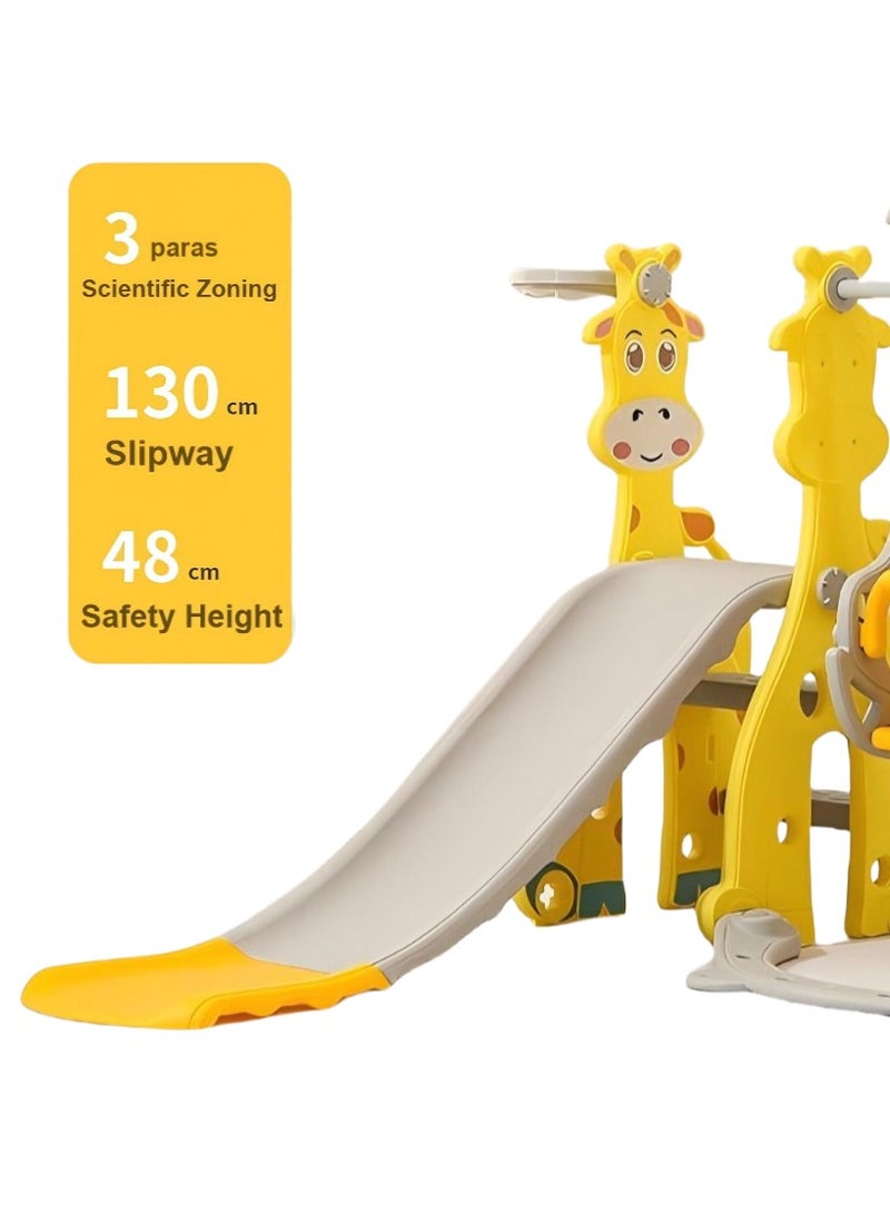 شريحة طفل صغير للأطفال الذين تتراوح أعمارهم بين 2 3 4 5 6 7 8 9، شريحة الطفل والأرجوحة للأطفال في الهواء الطلق في الأماكن المغلقة 3-10 سنوات من العمر، لعبة لعبة المنزل للبنين والبنات (A2) - Image 4