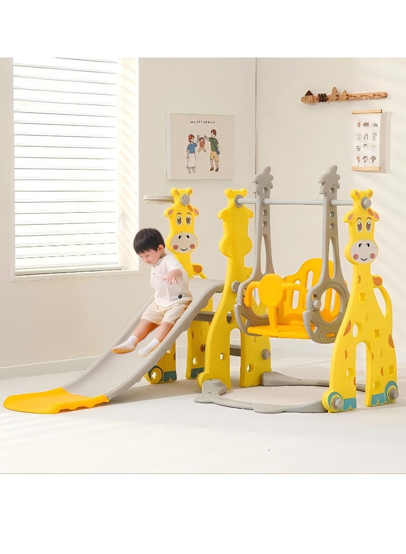 شريحة طفل صغير للأطفال الذين تتراوح أعمارهم بين 2 3 4 5 6 7 8 9، شريحة الطفل والأرجوحة للأطفال في الهواء الطلق في الأماكن المغلقة 3-10 سنوات من العمر، لعبة لعبة المنزل للبنين والبنات (A2) - Image 1