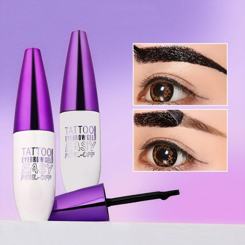 GHFCZOO â€‹â€‹2Pcs Light Brown Peel Off Brow Tint Gel - Waterproof & Sweatproof Tattoo Effect, Transfer-Resistant Multi-Day Wear, All Skin Types Motherâ€™s Day Women's Day Gift Setâ€‹â€‹ - Image 2