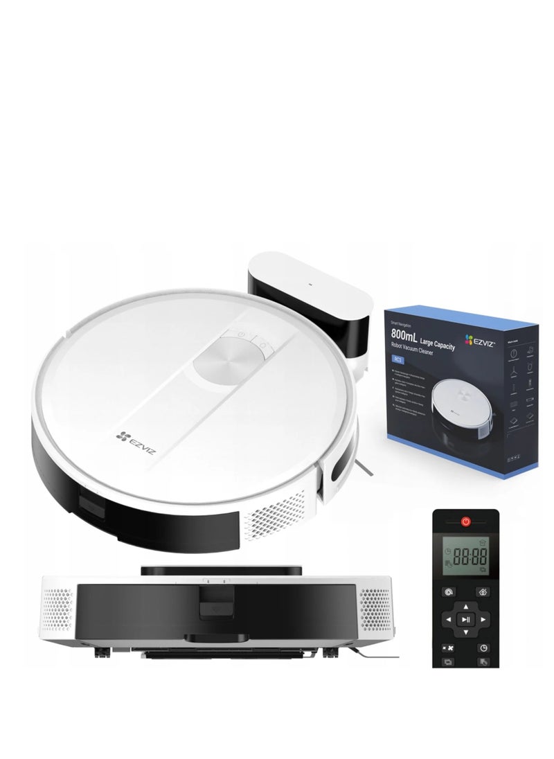 EZVIZ - Ezviz RC3P Robot Vacuum Cleaner – Advanced Navigation, Powerful Performance, App Control, and Self-Charging Capability - Image 1