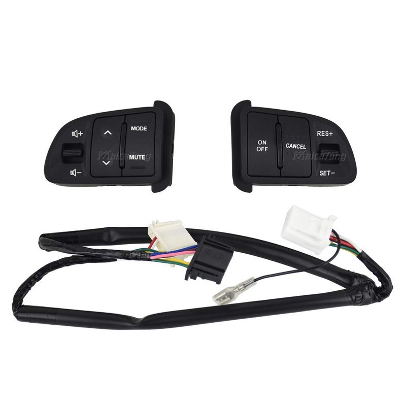 Malcayang Steering Pad Audio Cruise Remote Control Switch with Extension Wire for Kia Sportage 2011-2014 - Image 2