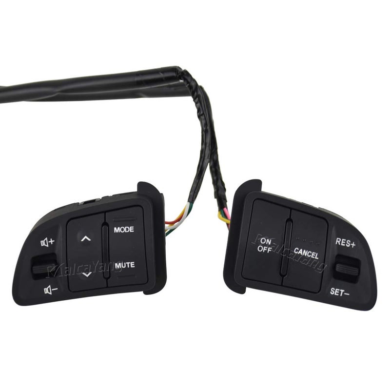 Malcayang Steering Pad Audio Cruise Remote Control Switch with Extension Wire for Kia Sportage 2011-2014 - Image 1