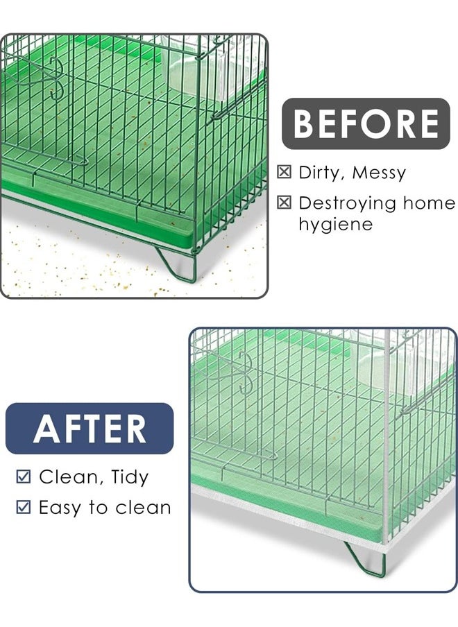 rocooart Bird Cage Seed Catcher,Adjustable Bird Cage Net Cover Birdcage Seed Feather Catcher Soft Skirt Guard Birdcage Nylon Mesh Netting for Parrot Parakeet Macaw Round Square Cages,Prevent Scatter and Mess  - Image 5